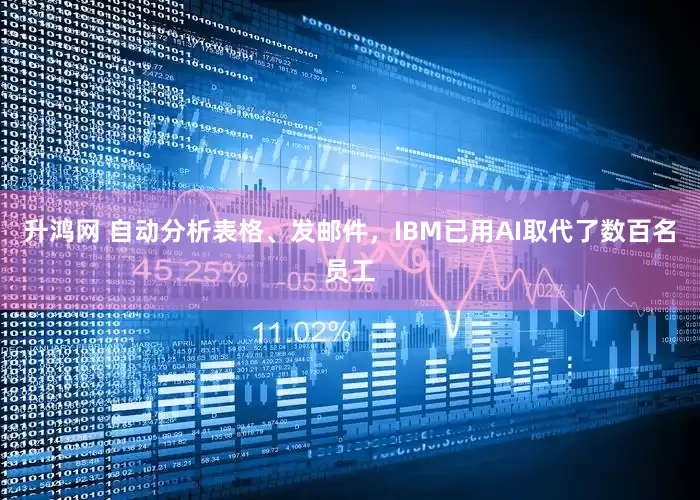 升鸿网 自动分析表格、发邮件，IBM已用AI取代了数百名员工